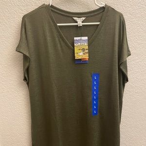 Brand new orvis green tunic top! Super cute!